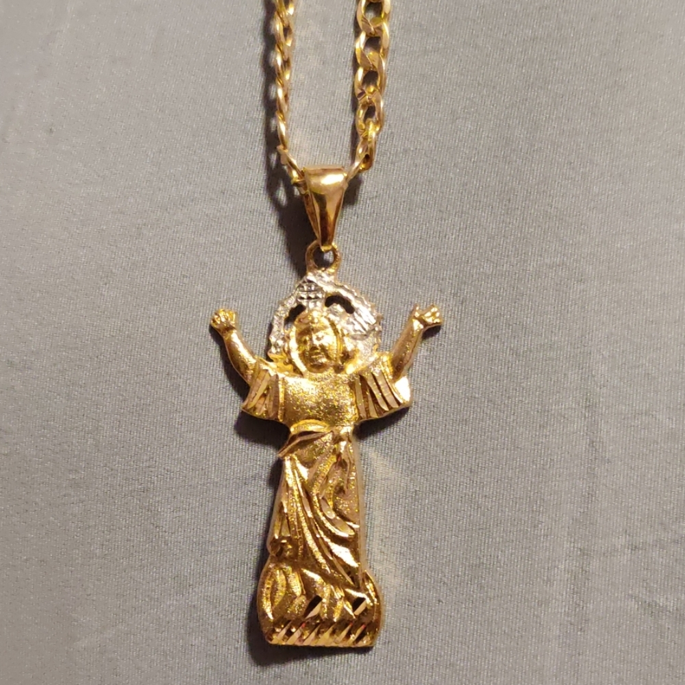 Divine child gold plated chain